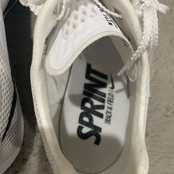 Nike Rival Sprint Track Spikes,‎ Size 11.5 (EU 45.5), White/Black (DC8753-100) - Picture 5 of 10